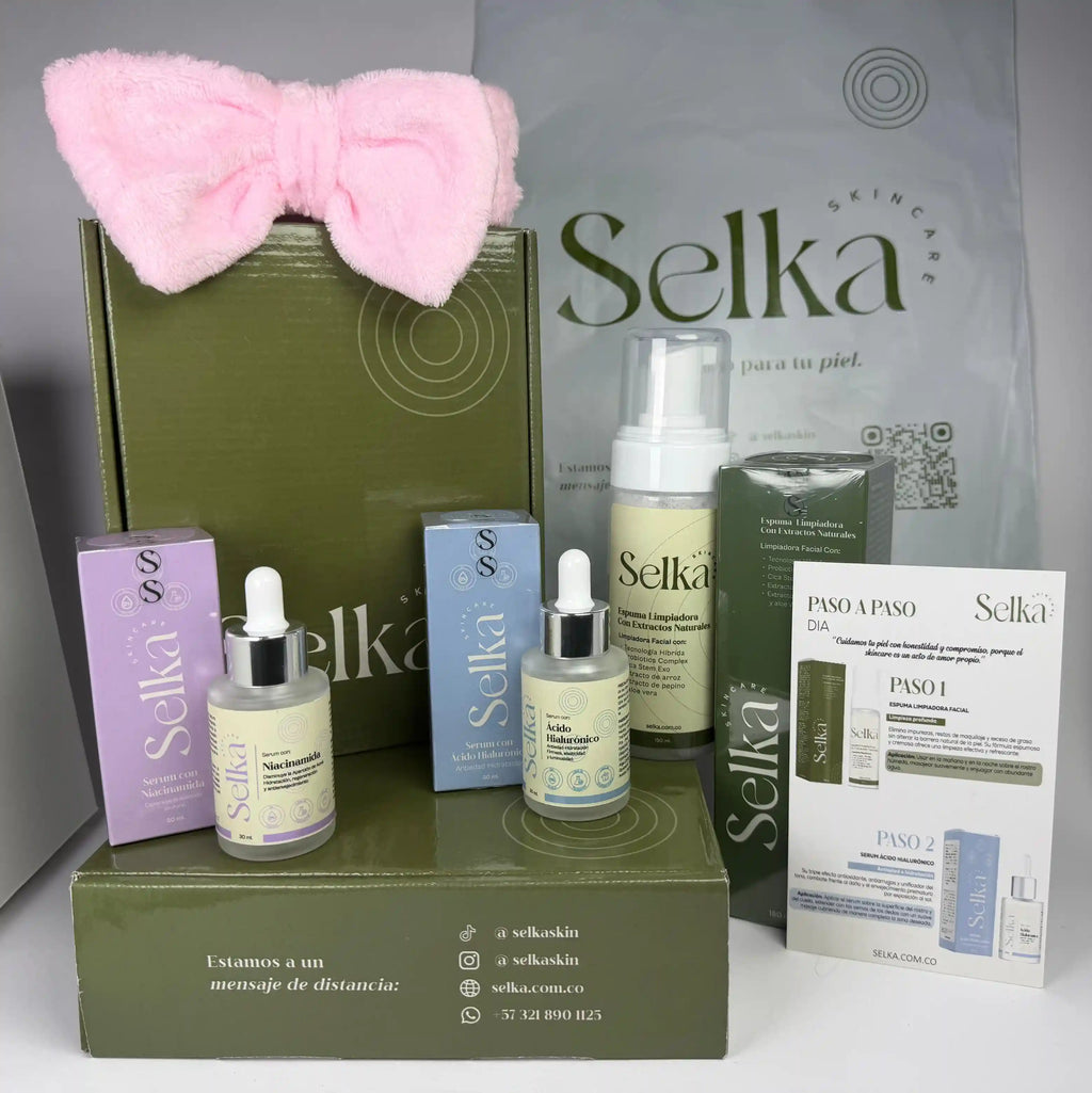 Kit Completo Niacinamida + Acido Hialuronico + Espuma Limpiadora